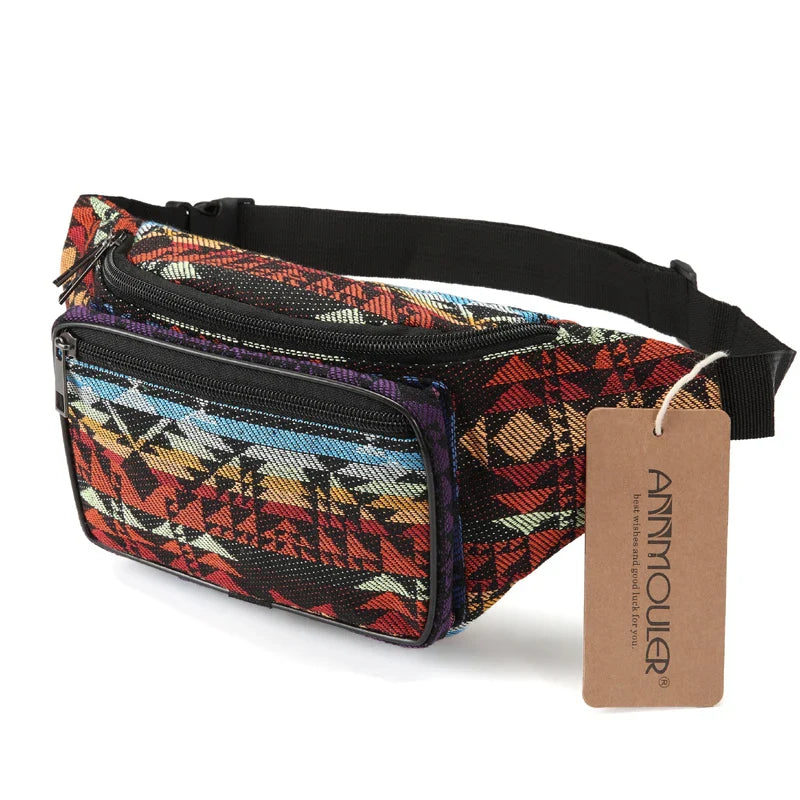 Femlion Bohemian Tribal Waist Pack Chest Bag in 6 Colors