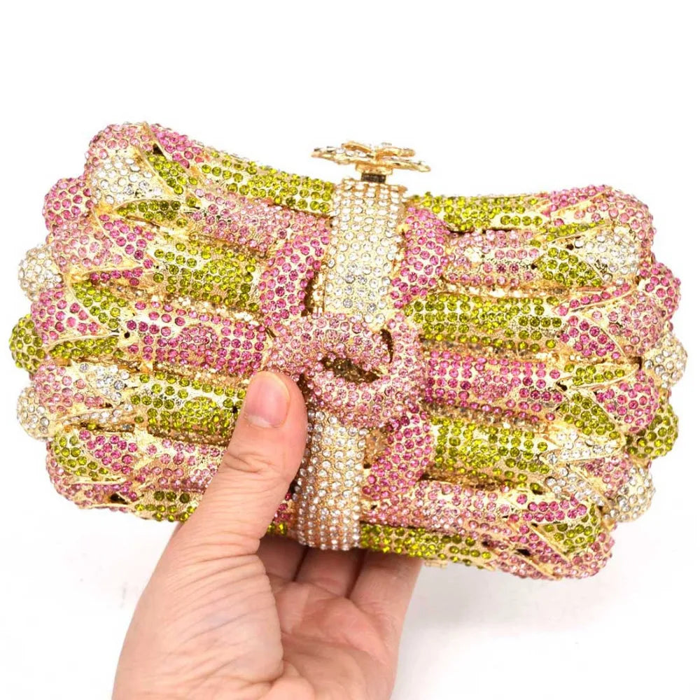 Femlion Crystal Evening Clutch Purse - SC171