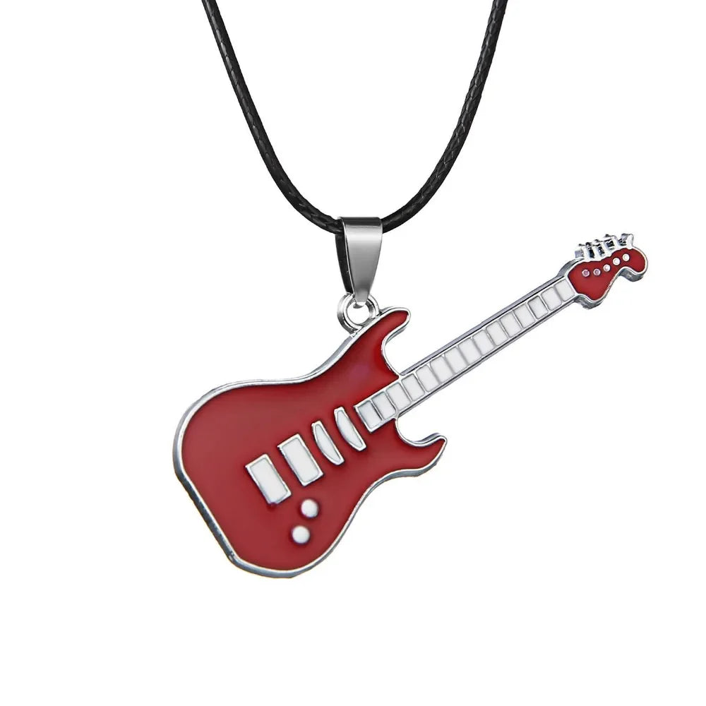 Femlion Guitar Choker Necklace Music Jewelry Men Women Gifts