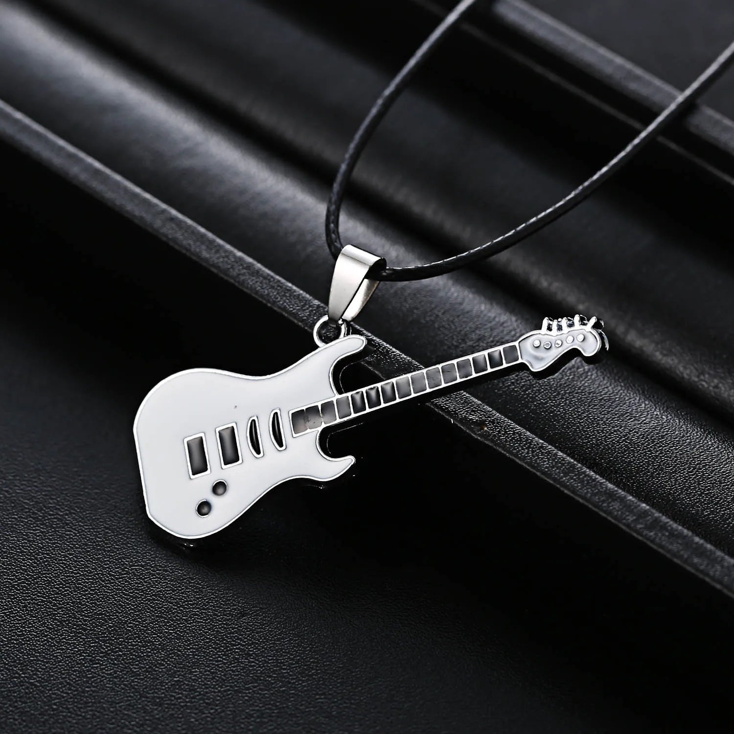 Femlion Guitar Choker Necklace Music Jewelry Men Women Gifts