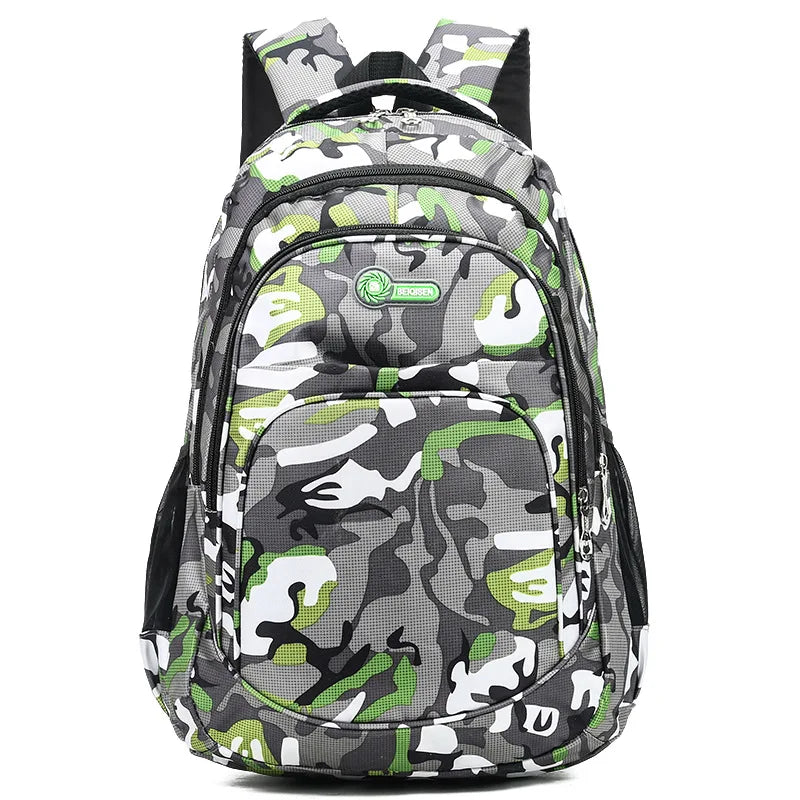 Femlion Camo Backpack for Cool Boys and Girls: Stylish Schoolbag for Teens