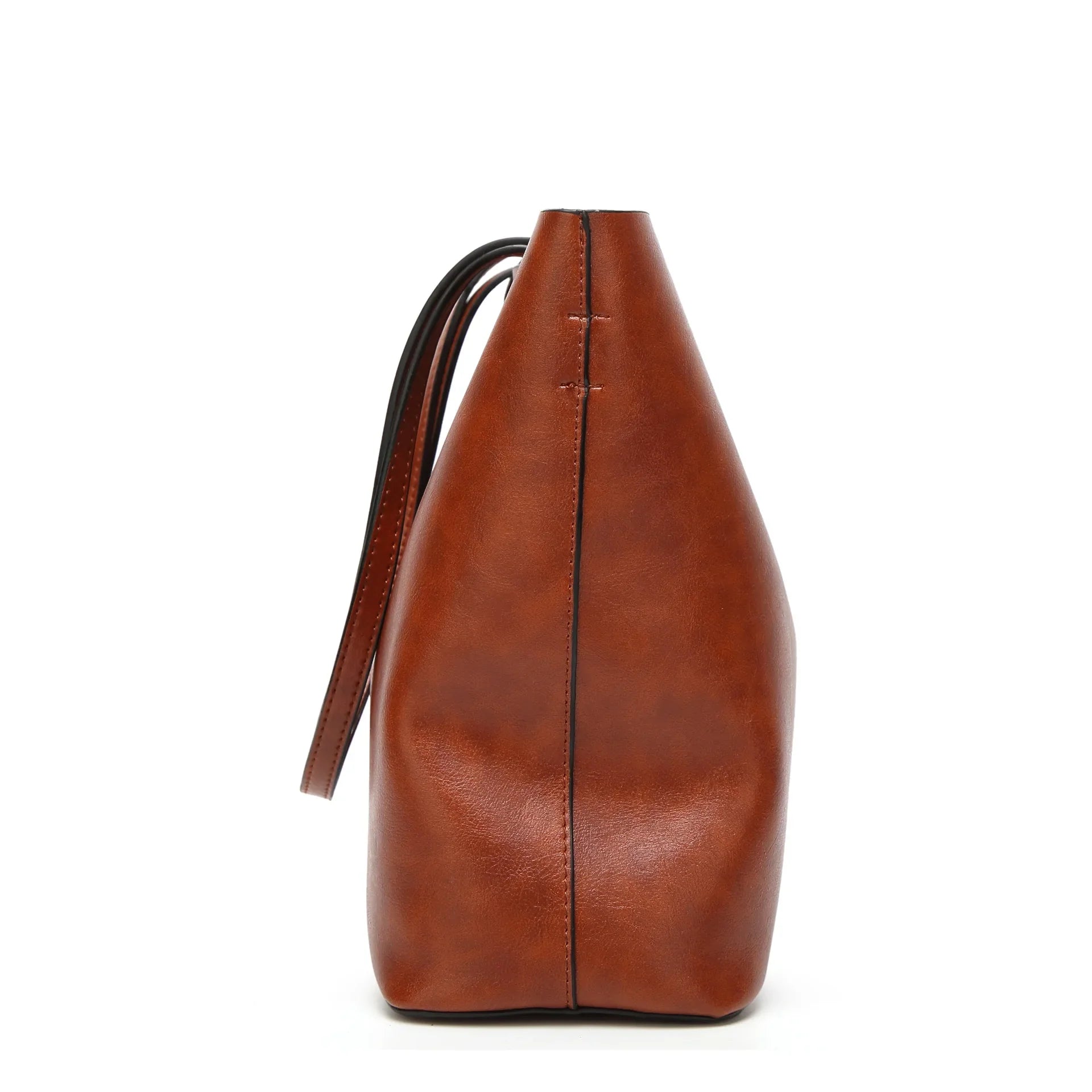 Femlion Leather Double Strap Bucket Bag for Women - 2024 Collection