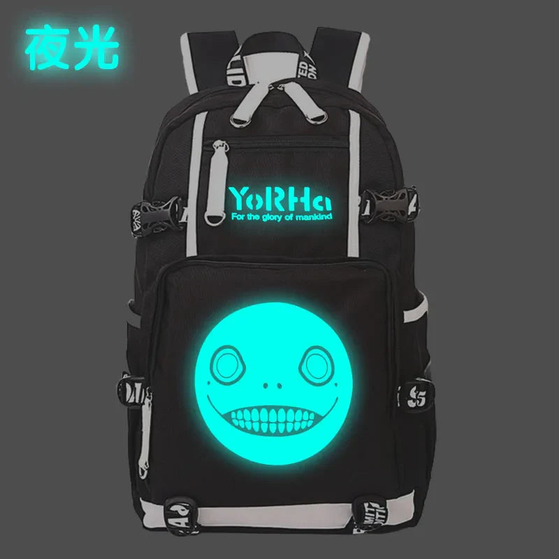 Femlion Type 2B Anime Backpack for Students, School, Travel - USB Port, Laptop Compartment