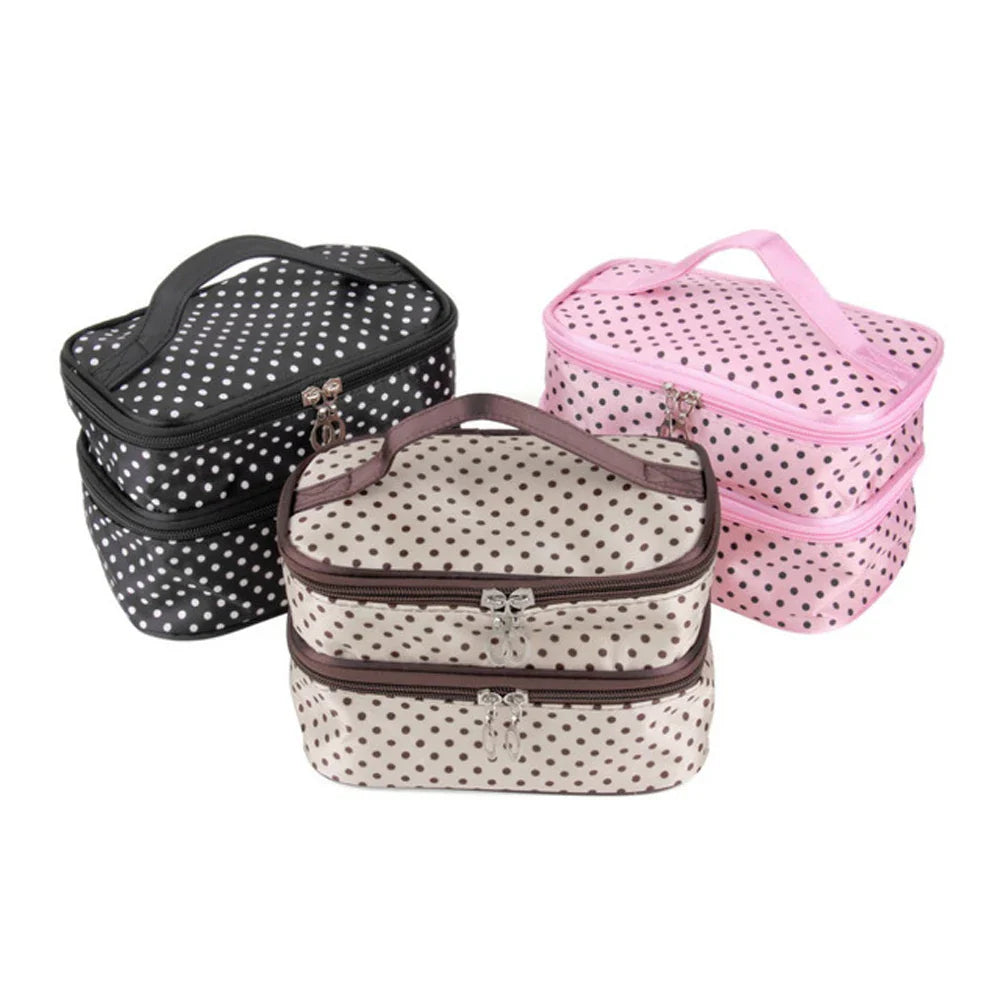 Femlion Toiletry Kit Travel Makeup Cosmetic Organizer Beauty Case Vanity Bag