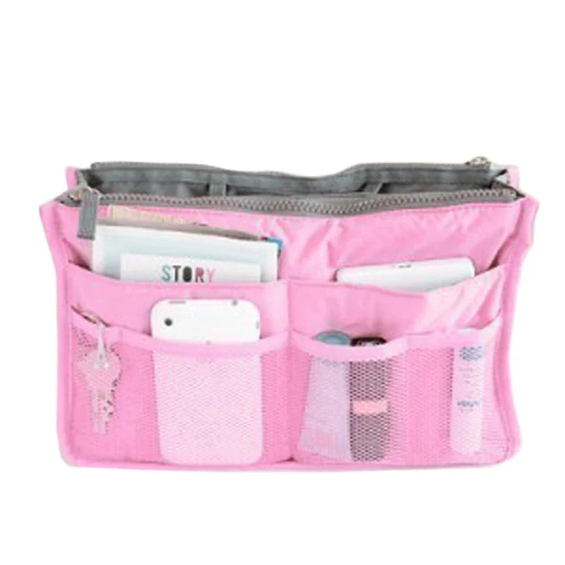 Femlion Makeup Organizer Bag for Women - Vanity Cosmetic Travel Case Pouch