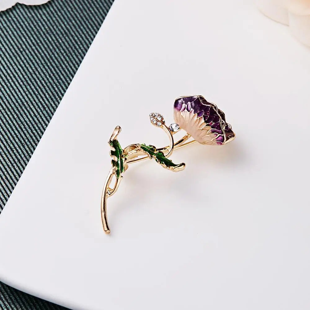 Femlion Animal Enamel Crystal Brooches for Women - Unique Jewelry Gifts