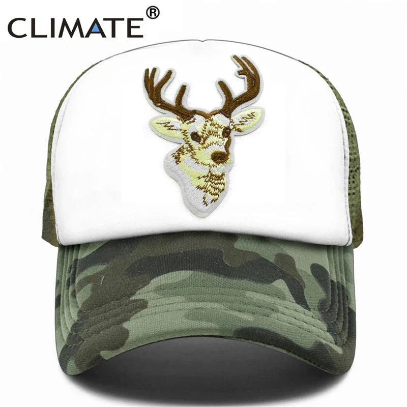 Femlion Mesh Hunt Hunting Trucker Cap for Men Deer Elk Camouflage Hat