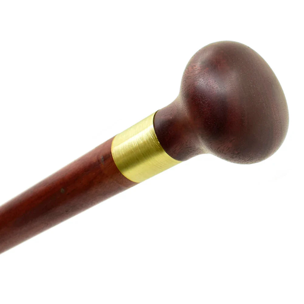 Wooden Hand Cane 3-Sections Foldable Walking Stick by Femlion