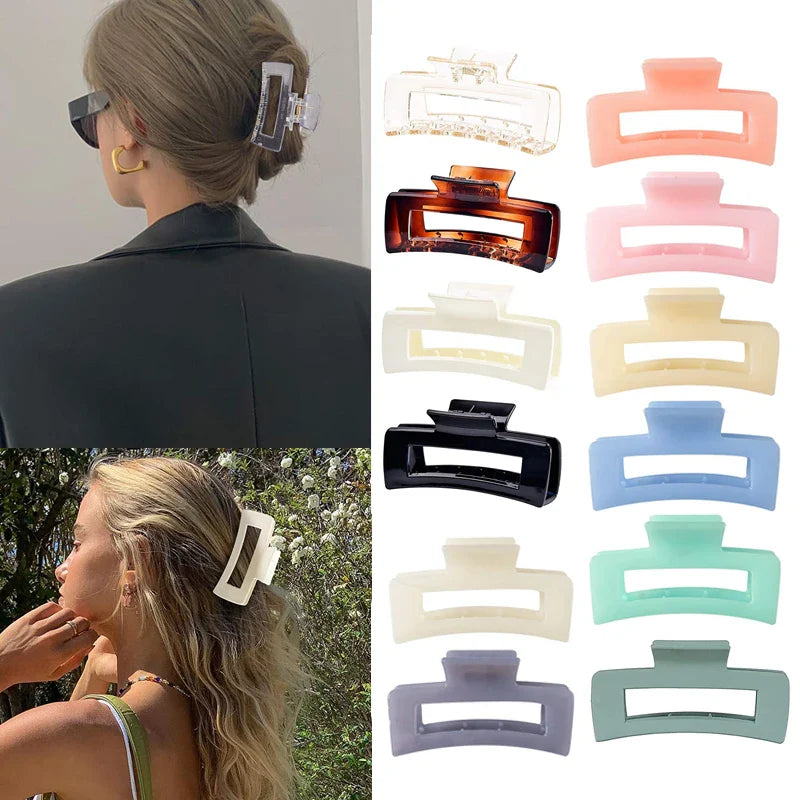 Femlion Matte Hair Claw Clips for Women - Stylish Hair Accessories