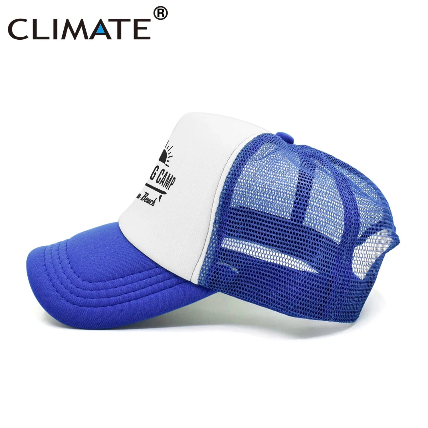 Femlion Malibu Beach Trucker Cap - Youth Surfing Fan Mesh Hat