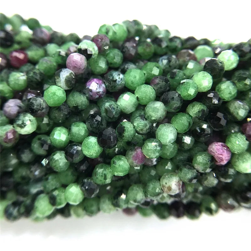 Faceted Zircon & Amethyst Beads Strand - Femlion Small Stone Wholesale Jewelry DIY