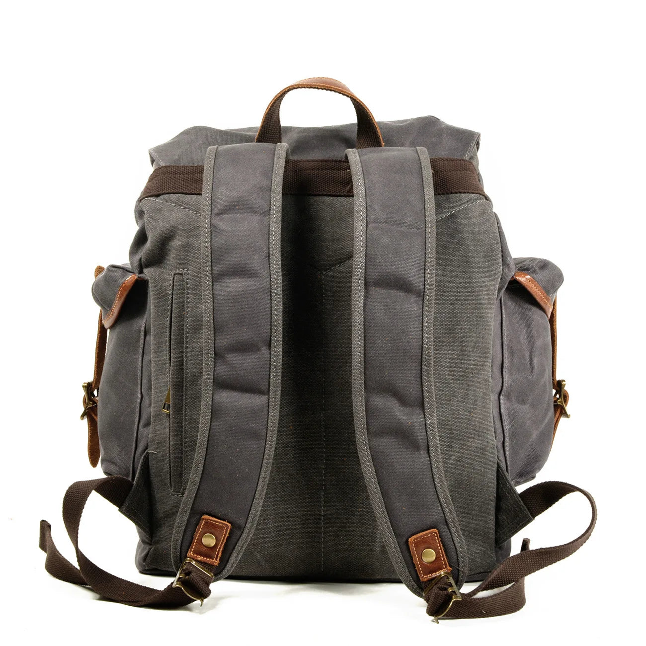 Femlion Retro Canvas Backpack for Men - Outdoor Travel Cowboy Bag