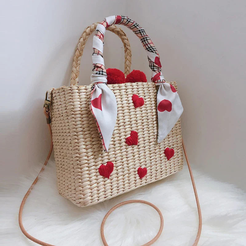 Femlion Handmade Straw Bag: Bride's Honeymoon Essential