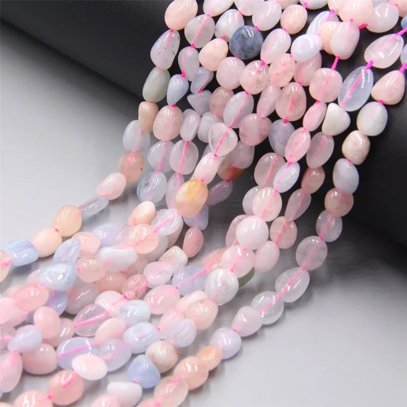 Femlion Fluorite Flat Oval Stone Beads for DIY Jewelry Making