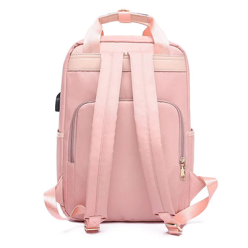 Femlion Waterproof USB Backpack with Laptop Compartment & Stylish Design