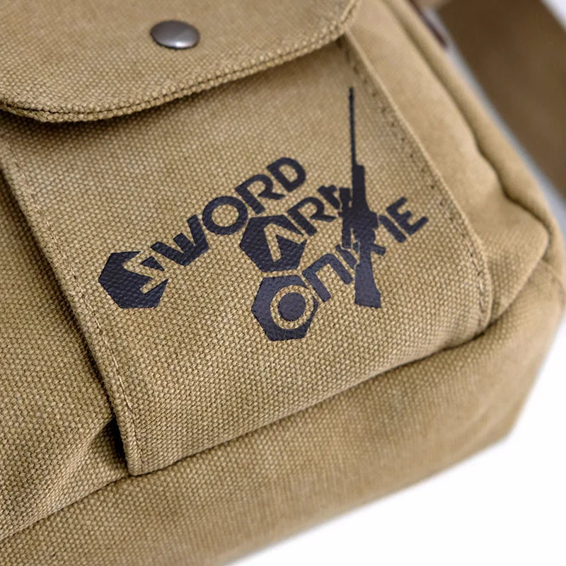 Femlion SAO Canvas Messenger Bag for Anime Sword Art Online Fans.