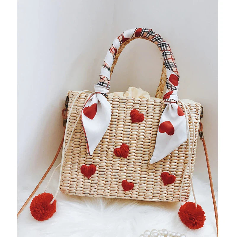 Femlion Handmade Straw Bag: Bride's Honeymoon Essential