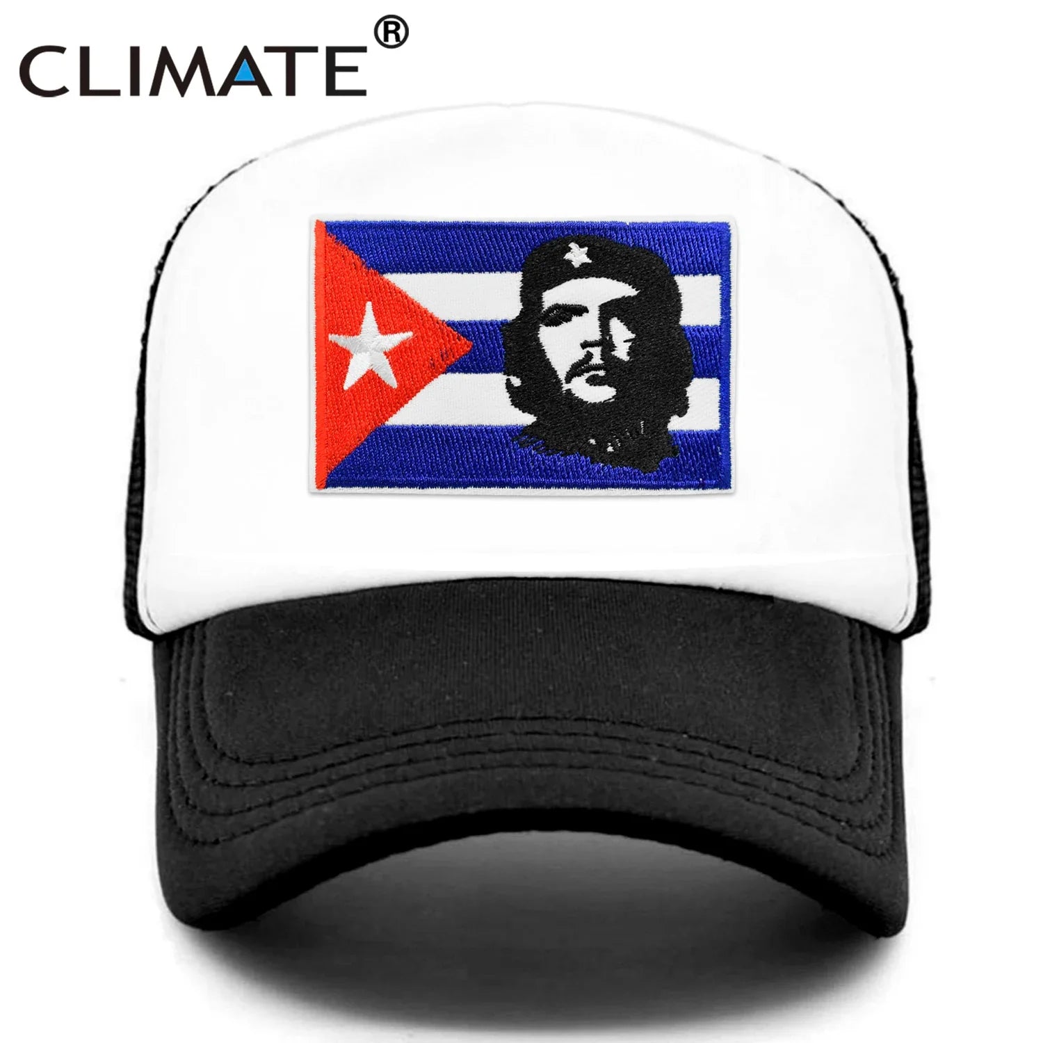 Femlion Che Guevara Flag Trucker Cap Ernesto Guevara Hat Cool Mesh Summer Cap