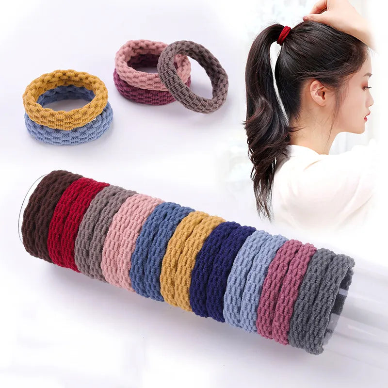 Femlion Basic Elastic Hair Bands Ties Scrunchie Ponytail Holder Hair Accessories