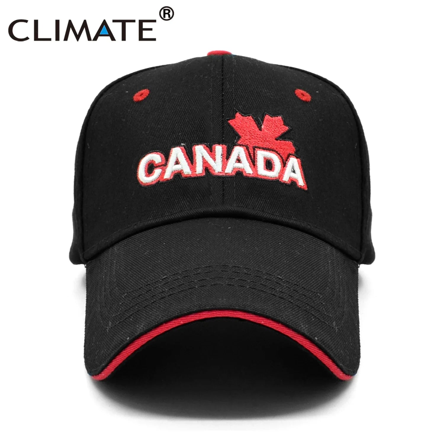 Femlion Maple Leaf Trucker Baseball Cap Canada Flag Dad Hat Cotton Men's Cap