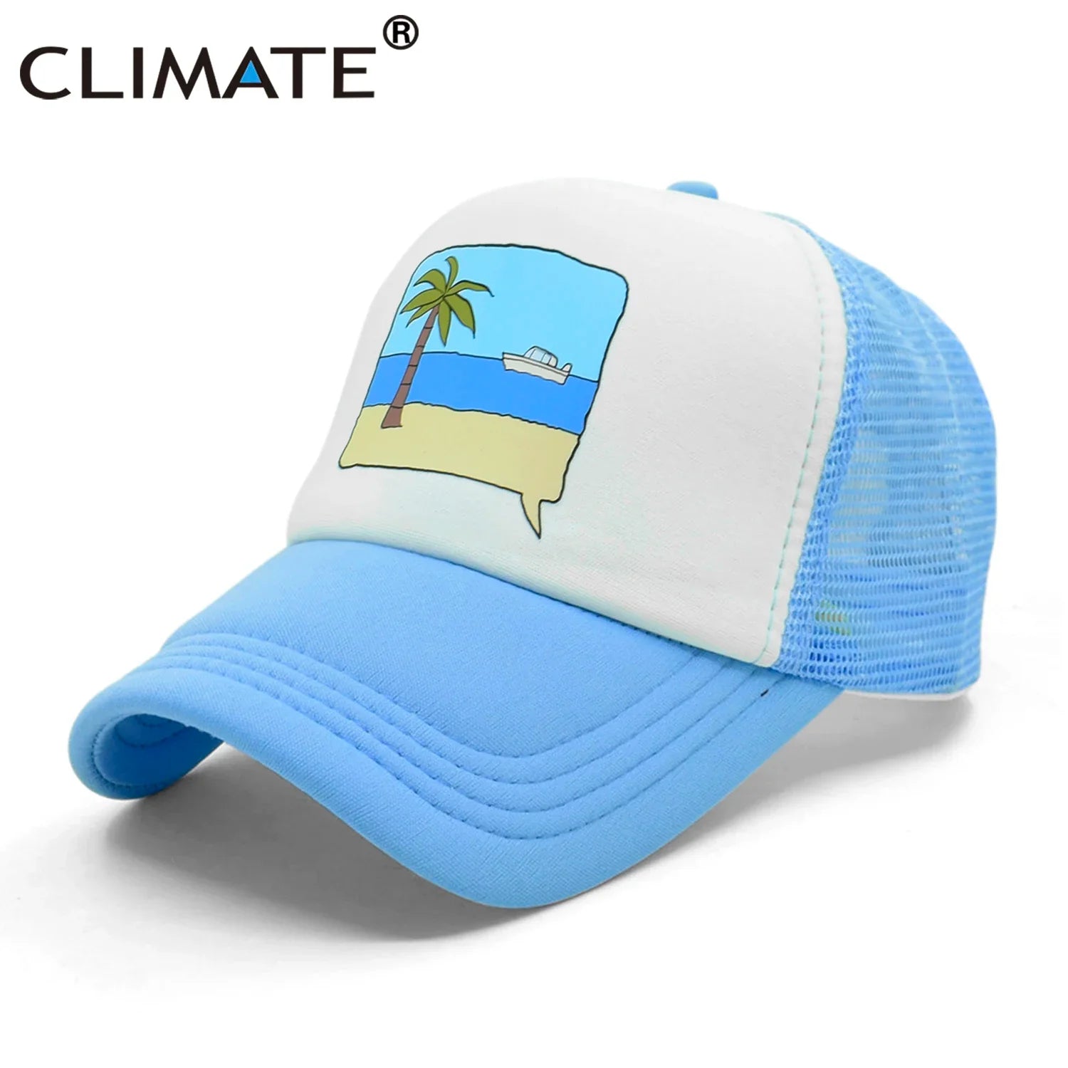 Femlion Seaside Trucker Cap for Men Women Youth