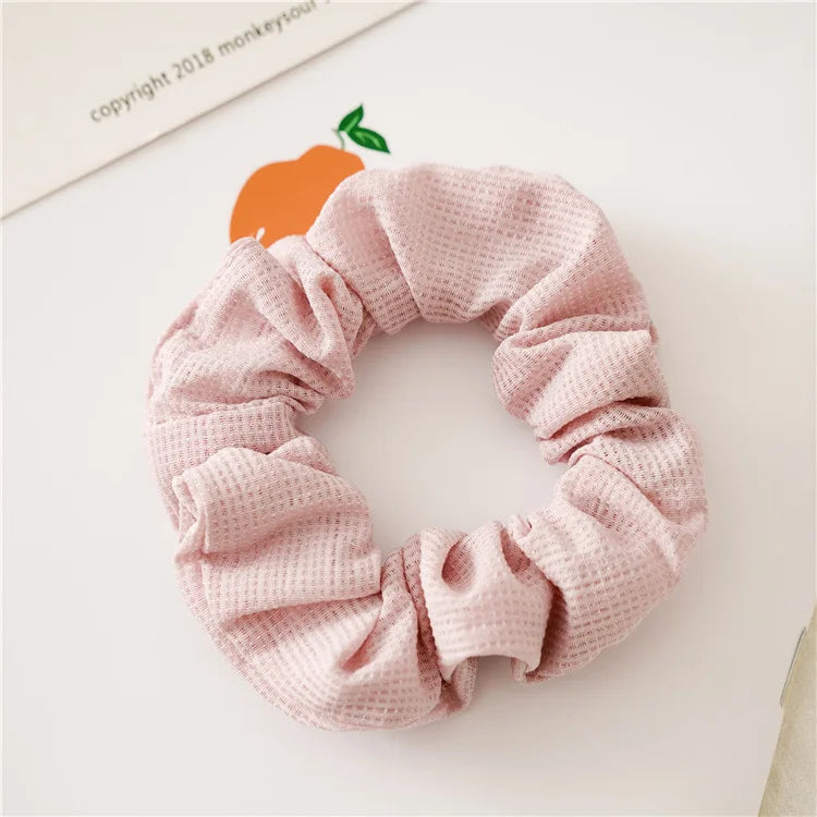 Femlion 10pcs Women's Hair Scrunchies Set Bright Colors Korea Style Accessories