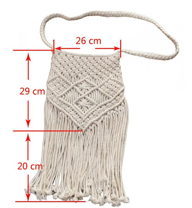 Femlion Woven Rattan Beach Bag with Tassel Detail - Summer Shoulder Boho Bag