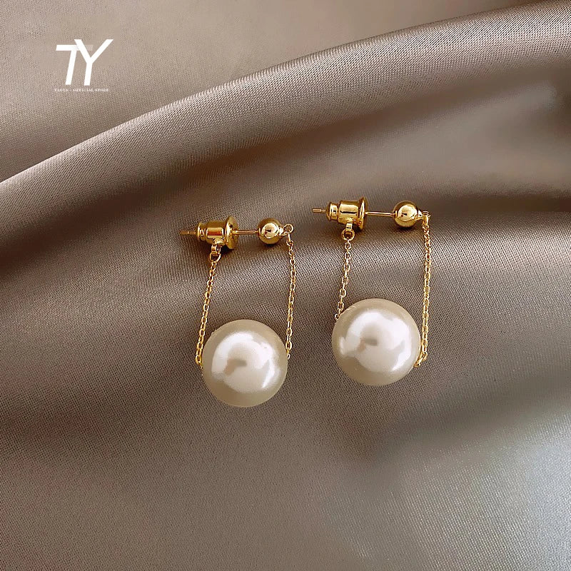 Femlion Pearl Pendant Earrings - Elegant 2020 Fashion Jewelry