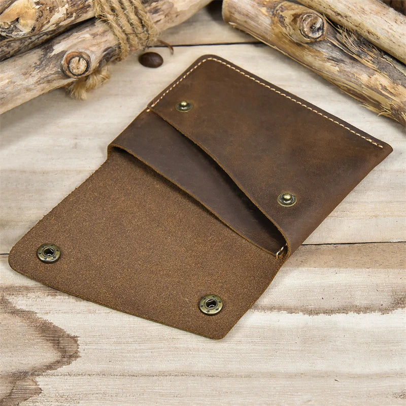 Femlion Genuine Leather Slim Wallet for Men and Women