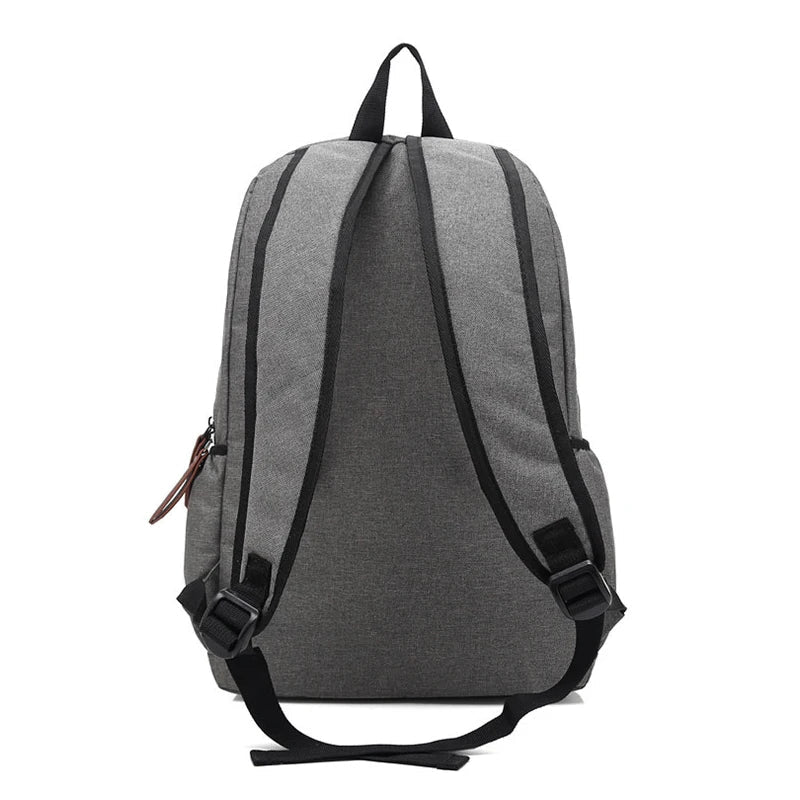 Femlion Canvas Oxford Backpack: Unisex Large Capacity Travel School Laptop Bag