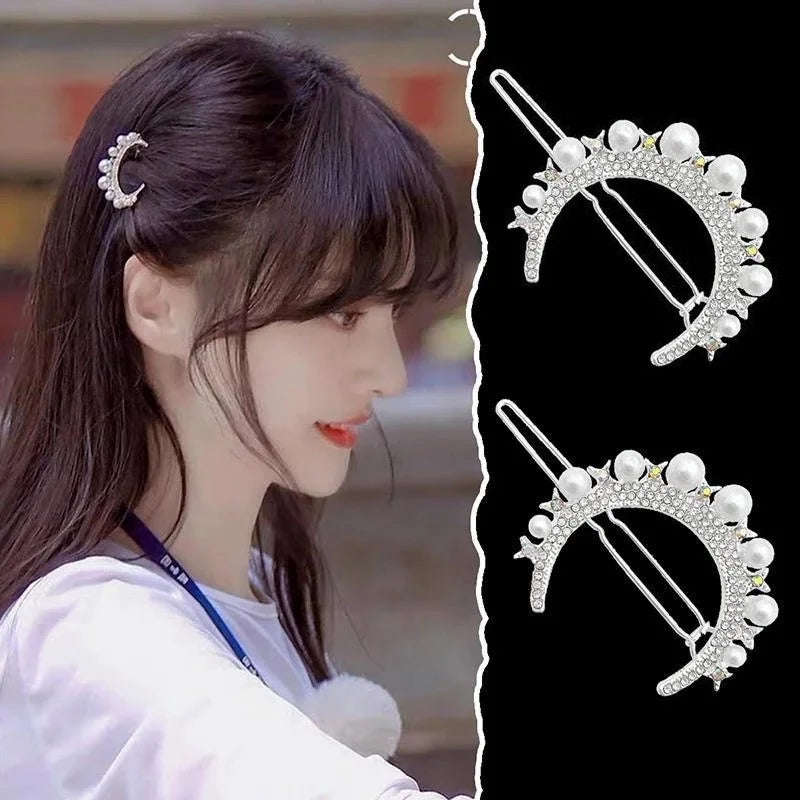 Femlion Stylish Crystal Hair Clips: Snowflake Butterfly Flower Rhinestone Hair Accessories