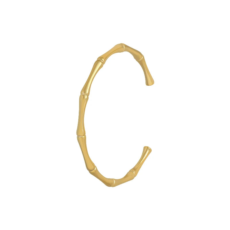 Femlion Bamboo Shape Adjustable Bracelet - Fashion Luxury Korean Jewelry