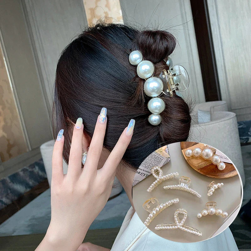 Femlion Geometric Acrylic Hair Claw Barrettes: Korean Fashion Accessory