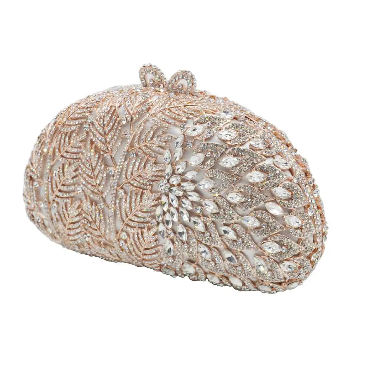 Femlion Crystal Evening Bag Luxury Prom Party Purse Wedding Box Pochette