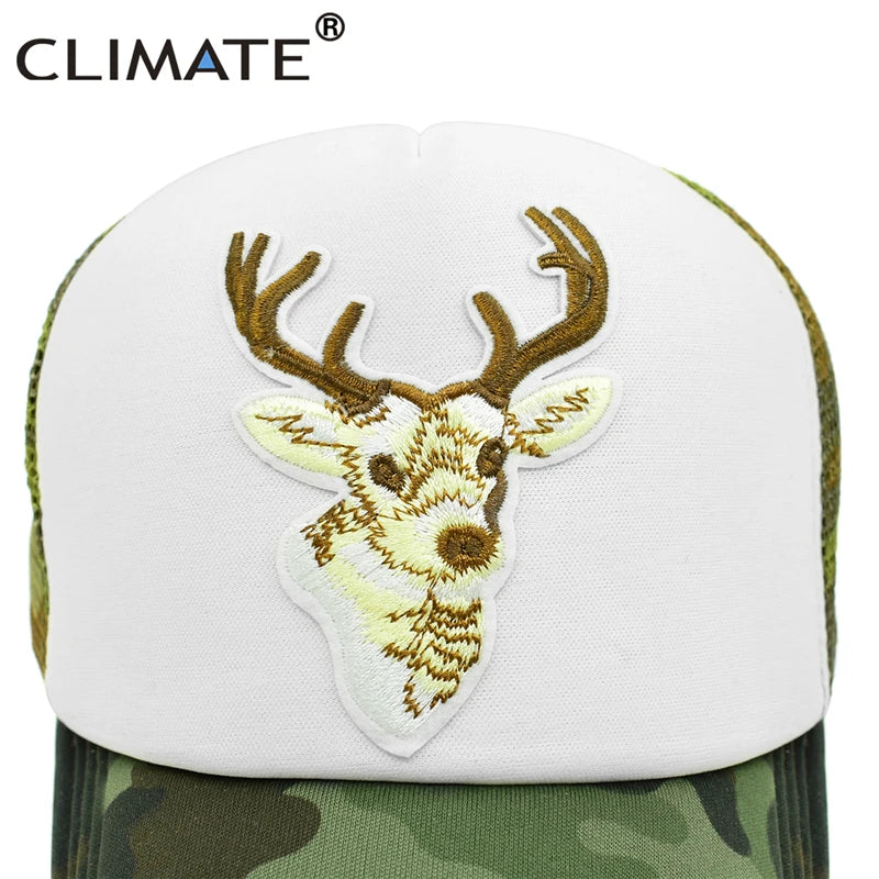 Femlion Mesh Hunt Hunting Trucker Cap for Men Deer Elk Camouflage Hat