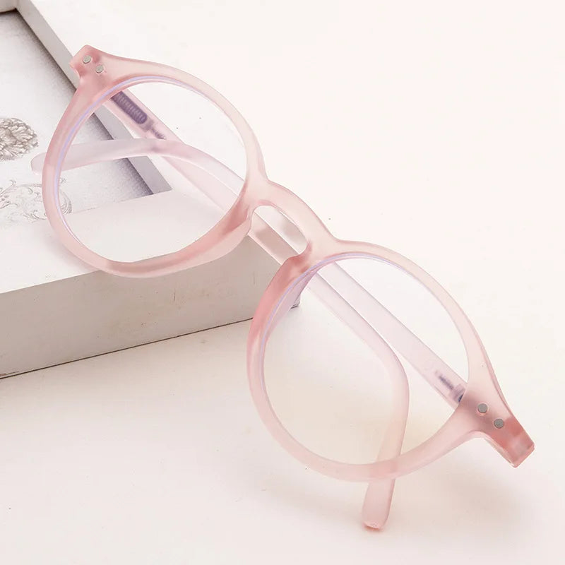 Femlion Vintage Round Frame Kids Anti-blue Light Protection Glasses