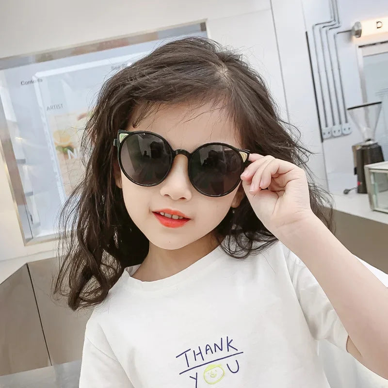 Femlion Kids Cute Animal Ears Sunglasses for Outdoor Sun Protection