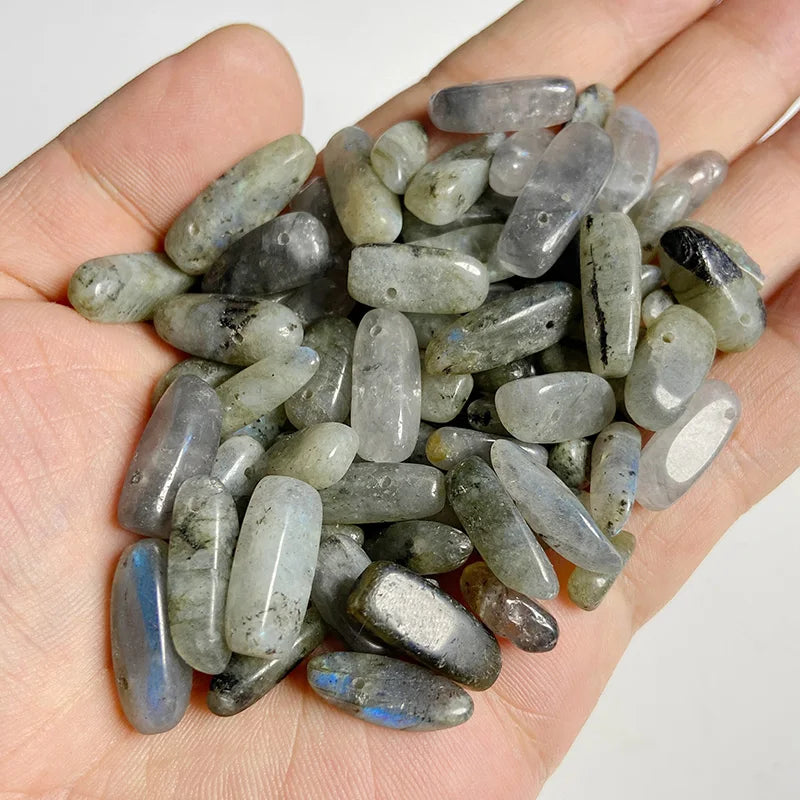 Femlion Agates Point Beads Natural Stone Stick Jewelry Making DIY