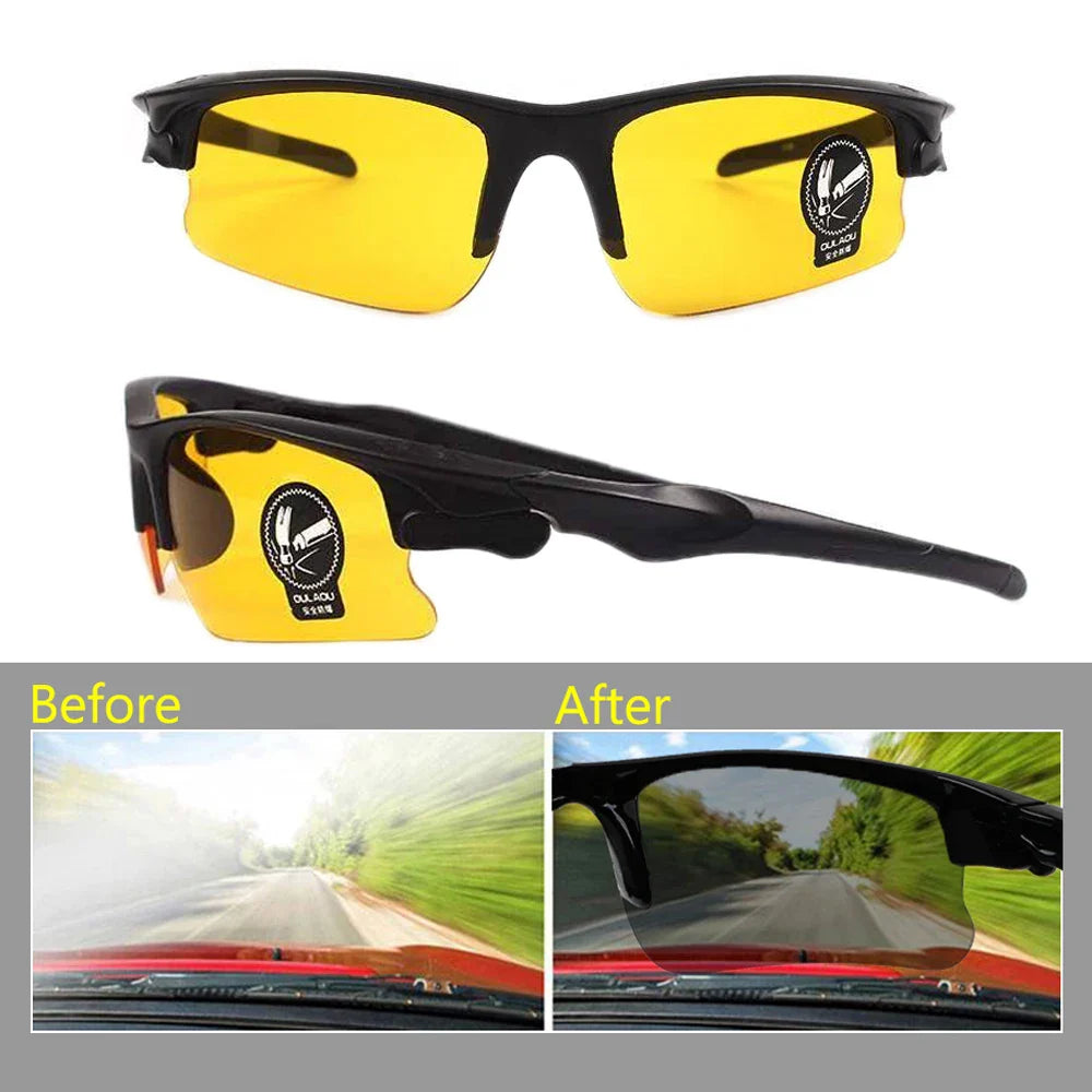 Femlion Polarized Night Vision Sunglasses for Men- High Quality Anti-Glare Driver Eyewear