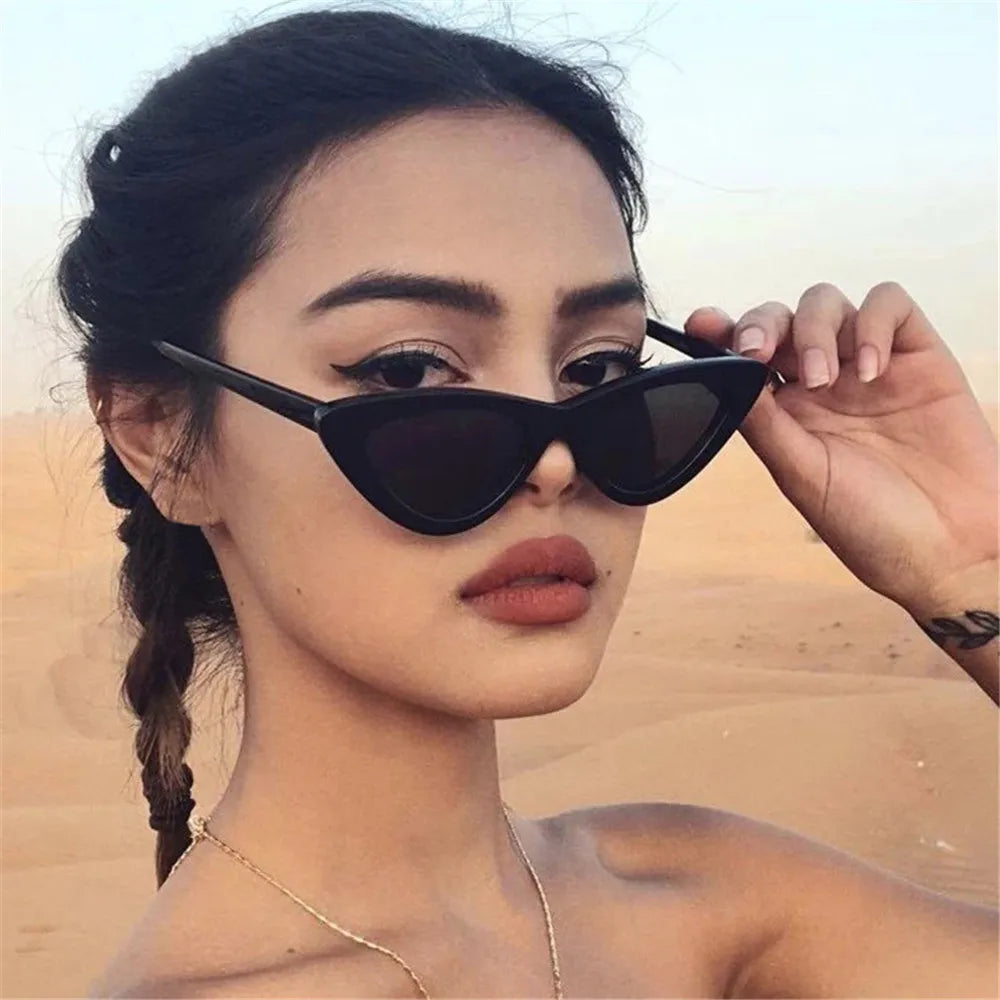 Femlion Vintage Triangle Sunglasses Retro Shades - Small Sexy Sun Shades