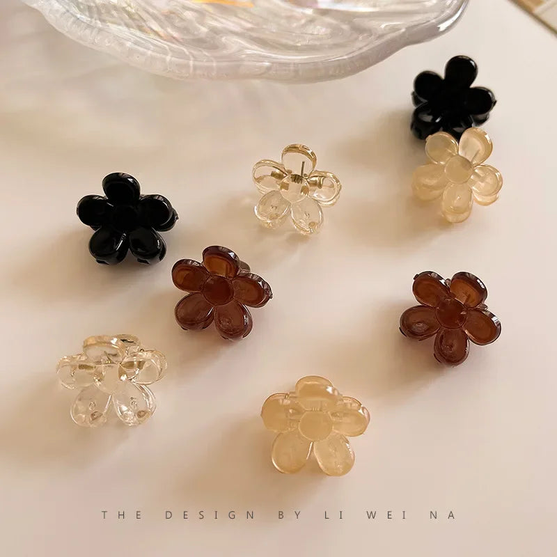 Femlion Mini Floral Hair Claw Clips for Girls and Women