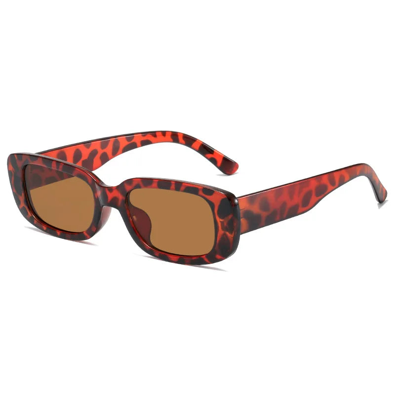 Femlion Retro Square Sunglasses - UV Protection, Trendy Men's and Women's Fashion