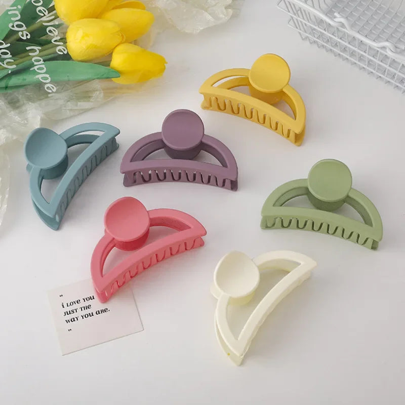 Femlion Matte Acrylic Hair Claw for Women - Elegant Hair Accessories