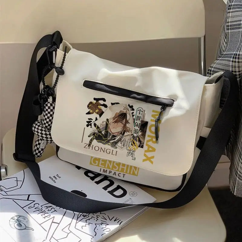 Femlion x Genshin Impact Xiao Hutao Badges Shoulder Bag Crossbody