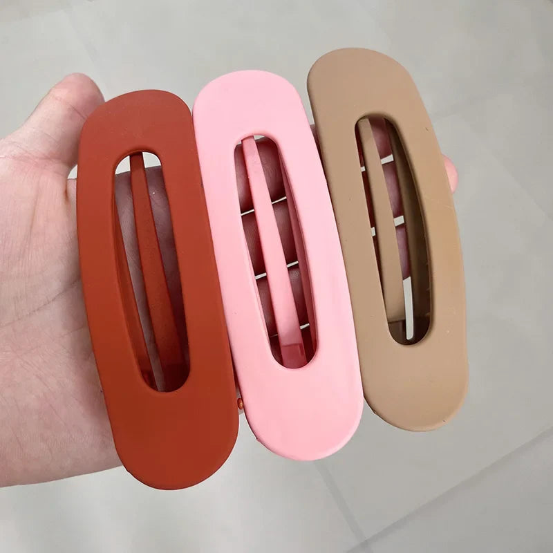 Femlion Matte Hair Clips Set: Large Korean Hairpins for Women