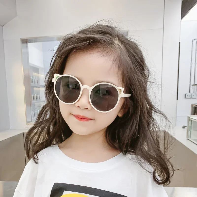 Femlion Kids Cute Animal Ears Sunglasses for Outdoor Sun Protection