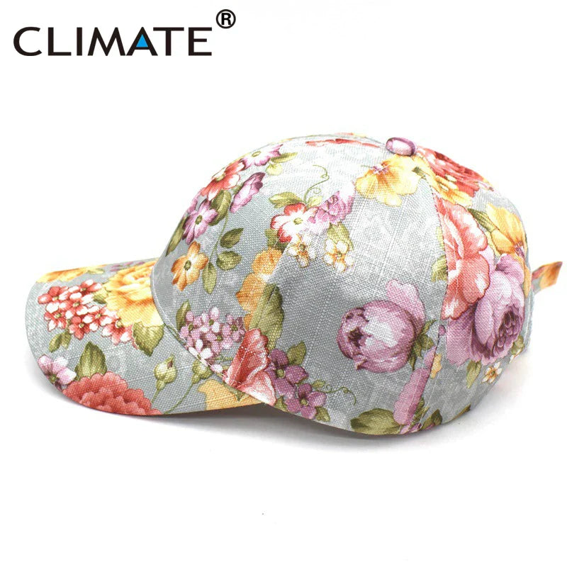 Femlion Women's Floral Spring Baseball Cap - Elegant & Breathable Fashion Hat