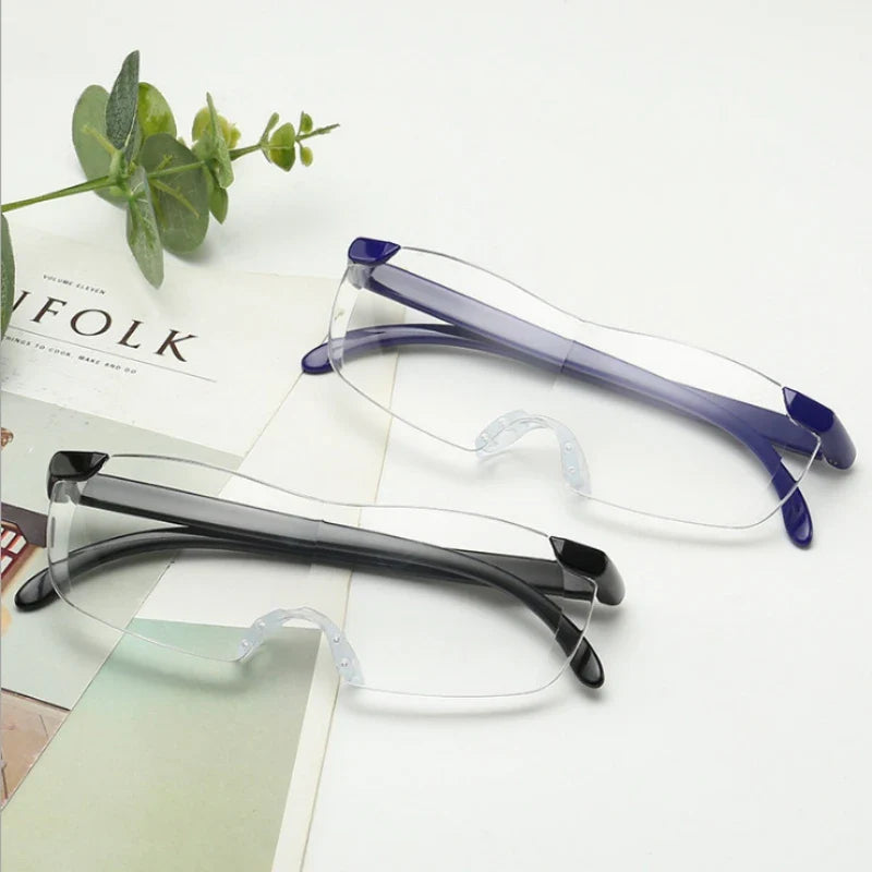 Femlion +250 Diopter Reading Glasses High-definition Portable Magnifier Eyewear