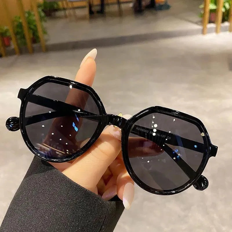 Femlion Round Frame Sunglasses: Trendy, Colorful, All-match Style