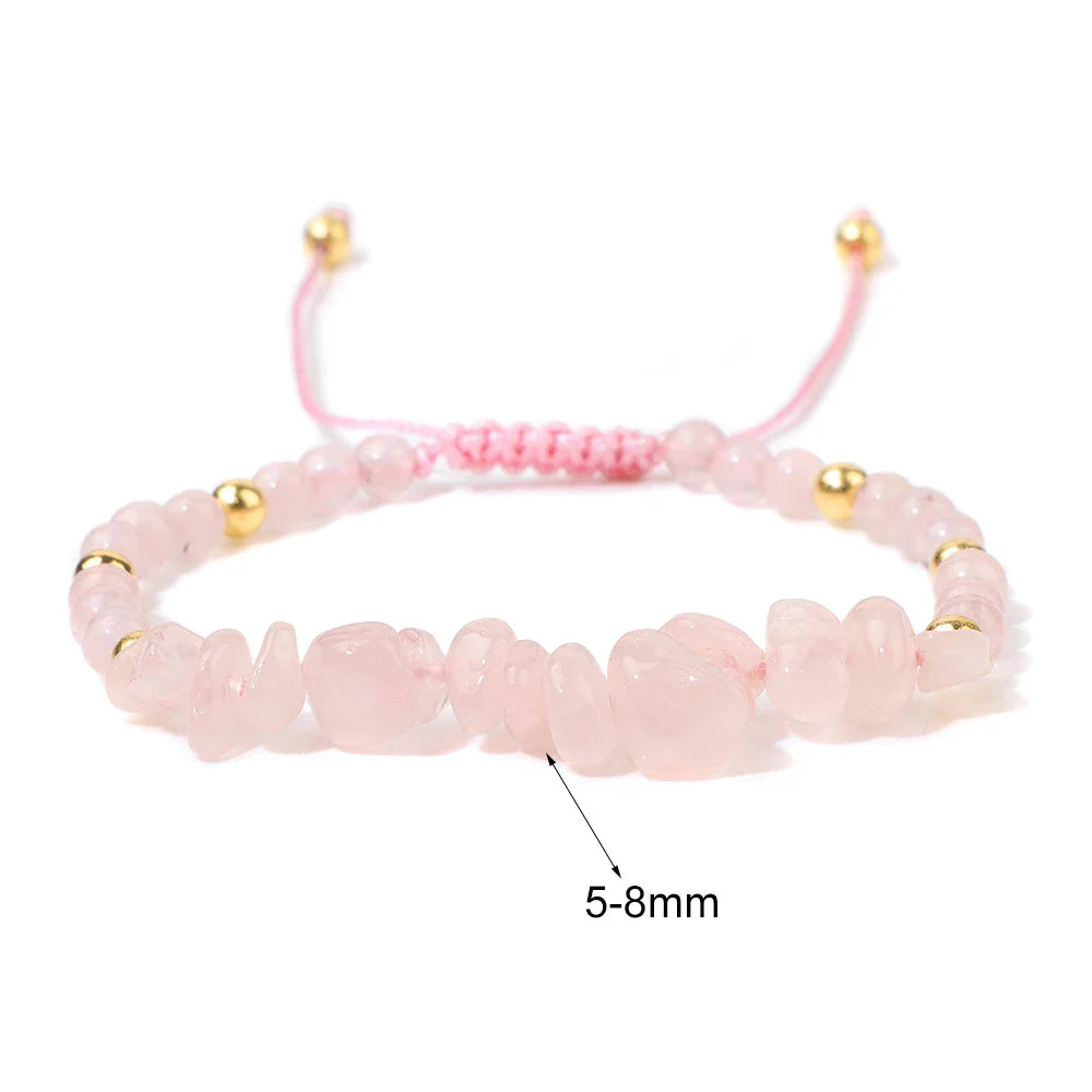 Femlion Howlite Crystal Beaded Bracelet for Women and Men